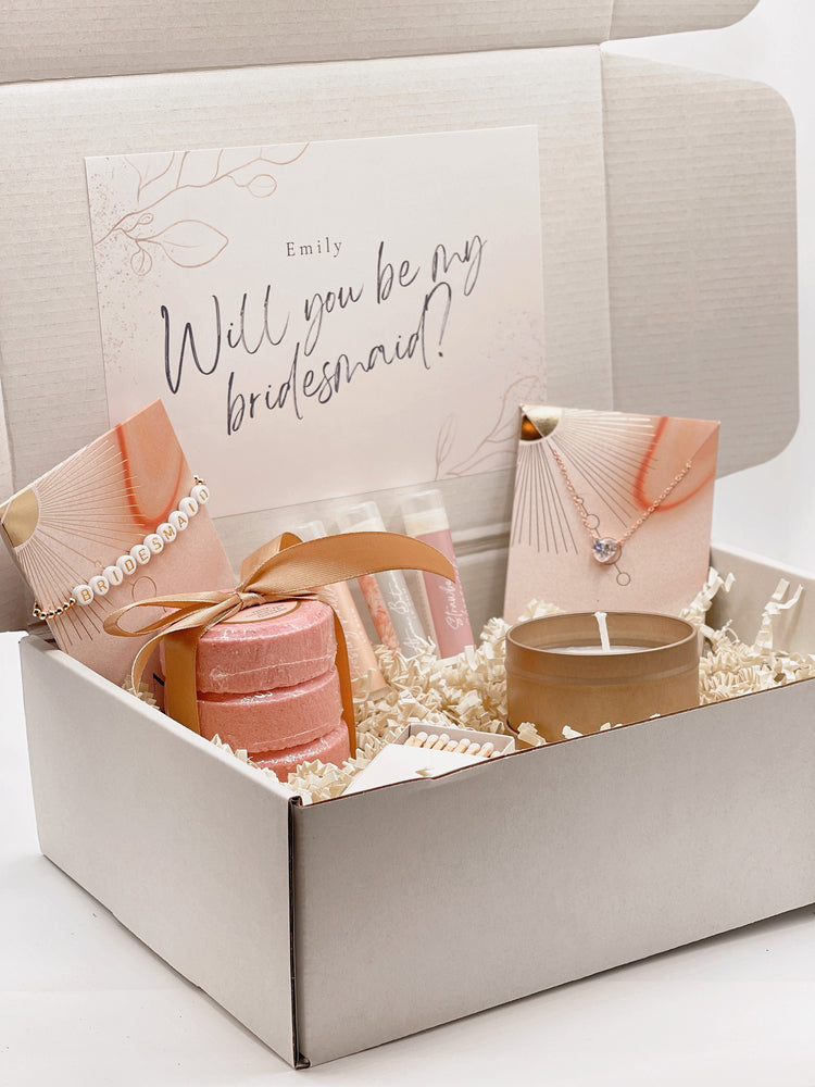 Bridesmaid Proposal Gift Box, Spa Gift for Her, Birthday Gift Set, Maid of Honor Gift,  Gifts for Mom, Self Care Gift Box, Bridesmaid Gifts